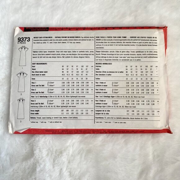 2 Simplicity Sewing Patterns - Picture 3 of 5